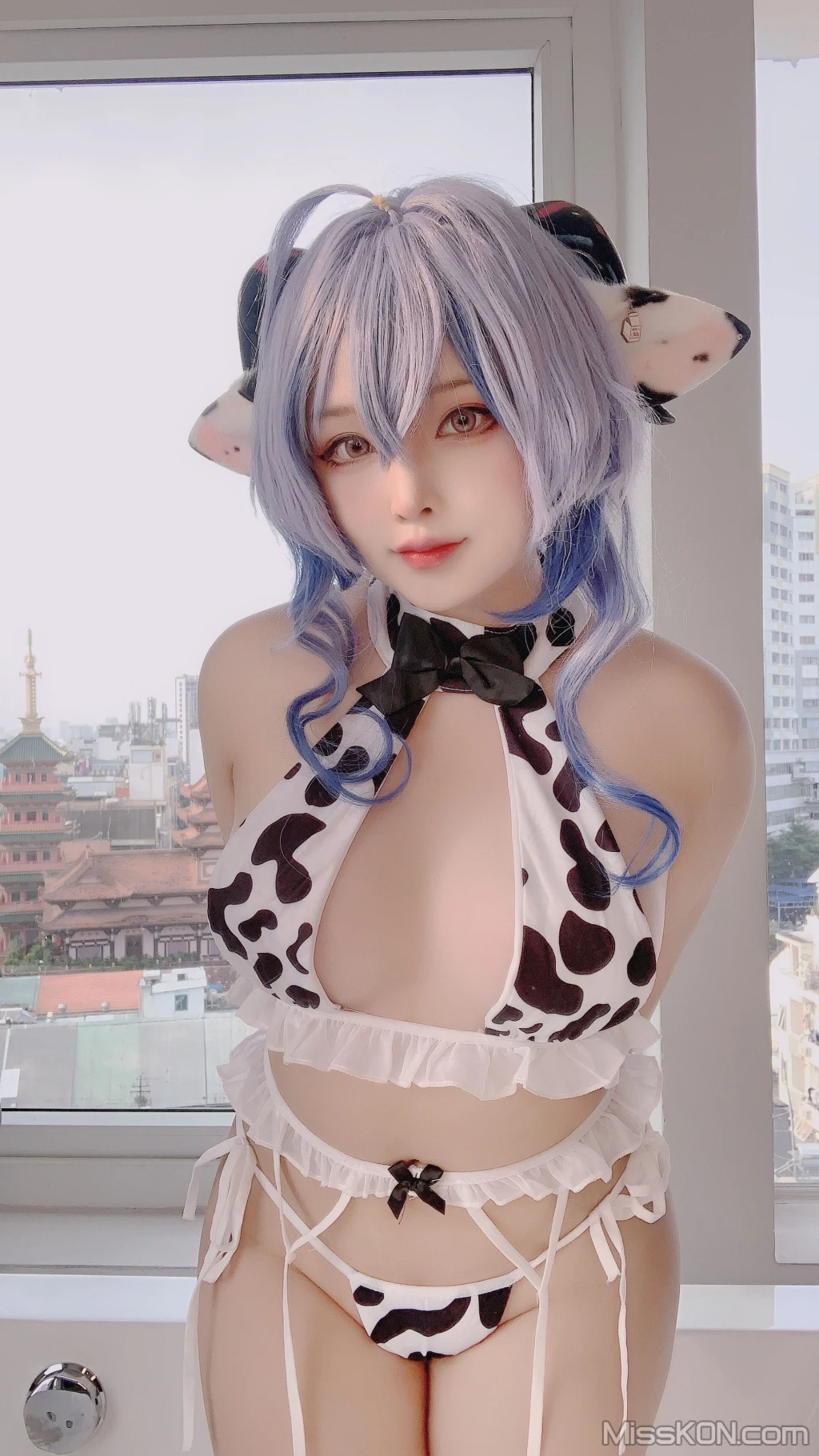 Coser@Sayo Momo: Ganyu Cow Sexy (51 ảnh)