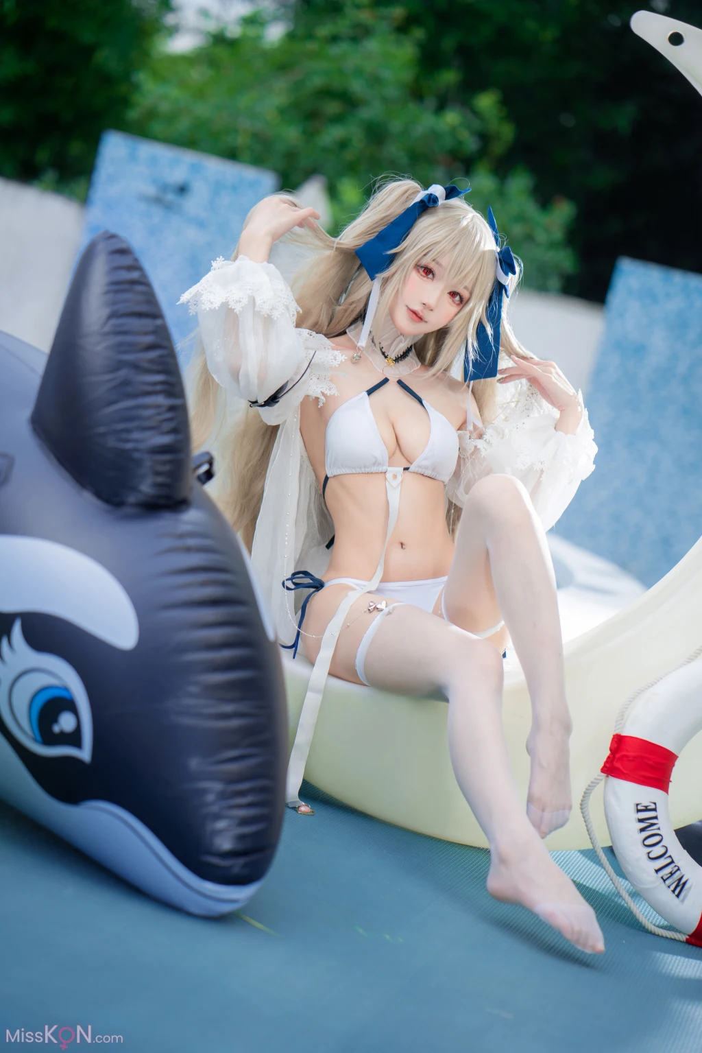 Coser@阿包也是兔娘: 安克雷奇泳装 (36 ảnh)