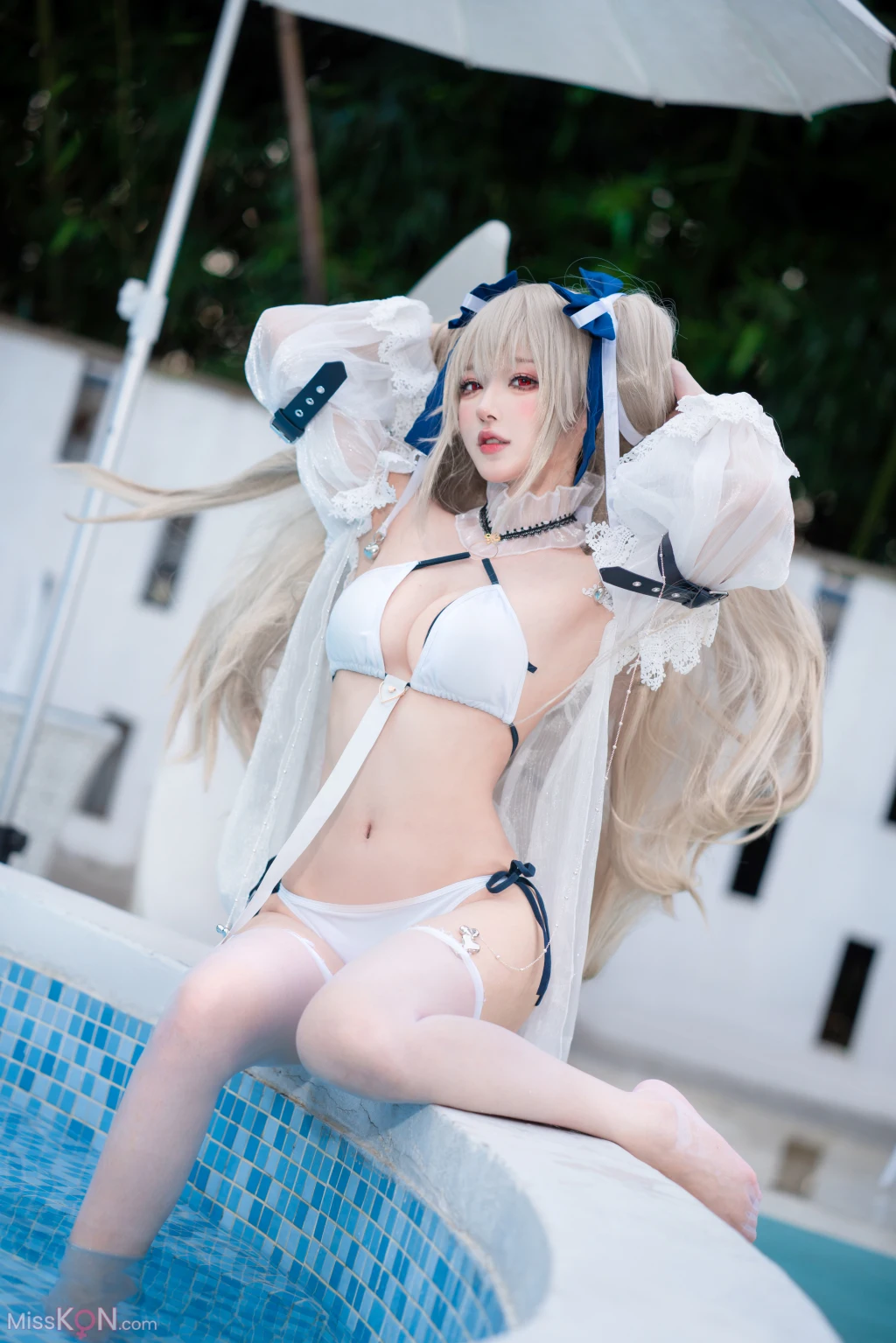 Coser@阿包也是兔娘: 安克雷奇泳装 (36 ảnh)