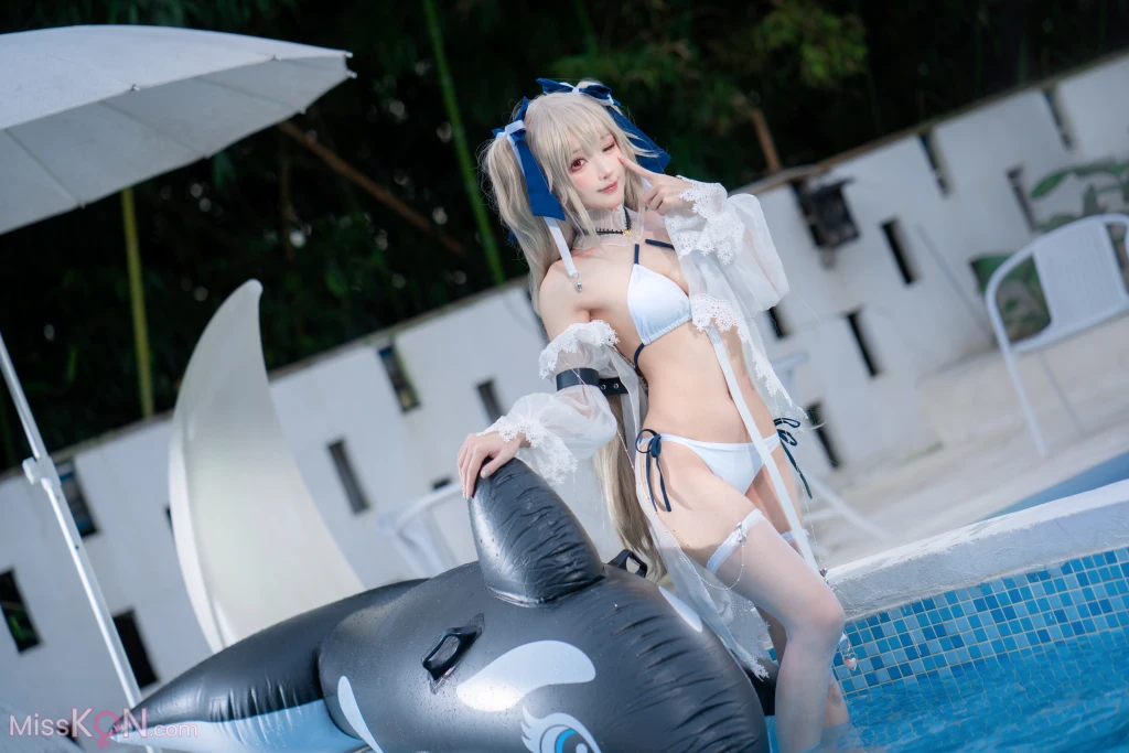 Coser@阿包也是兔娘: 安克雷奇泳装 (36 ảnh)