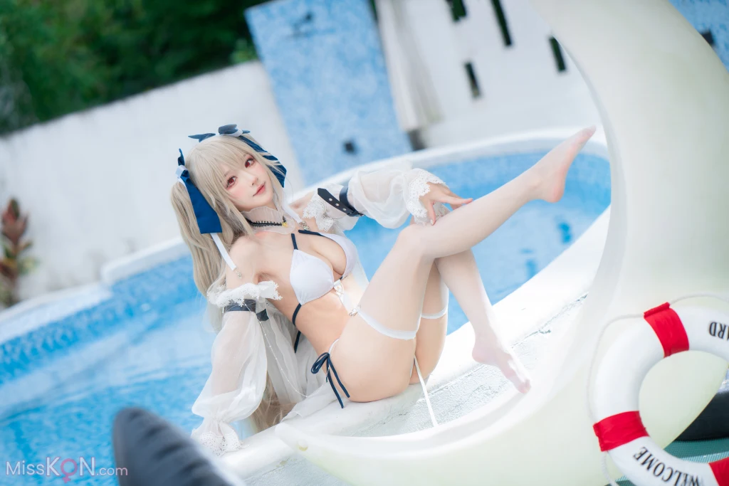 Coser@阿包也是兔娘: 安克雷奇泳装 (36 ảnh)