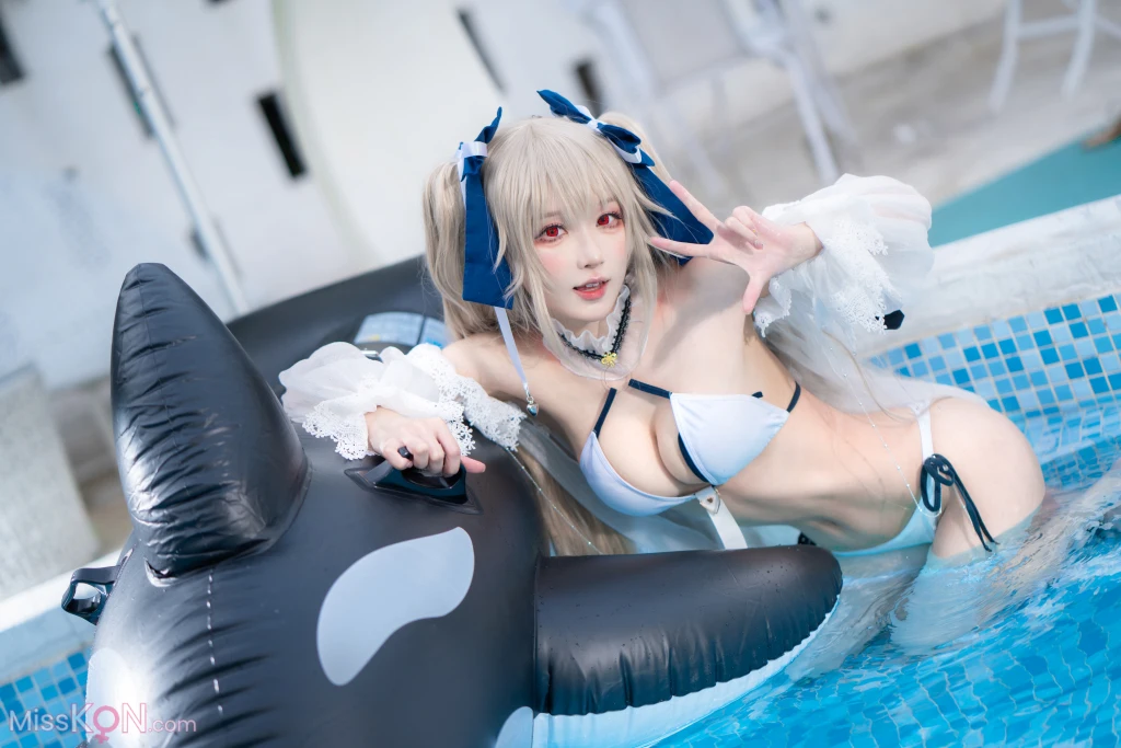 Coser@阿包也是兔娘: 安克雷奇泳装 (36 ảnh)