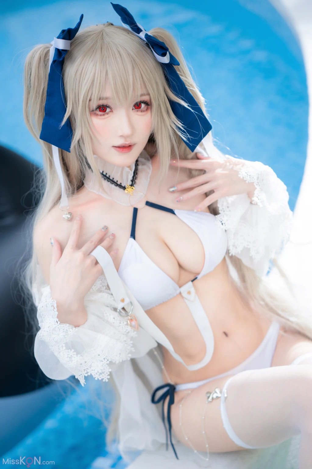 Coser@阿包也是兔娘: 安克雷奇泳装 (36 ảnh)