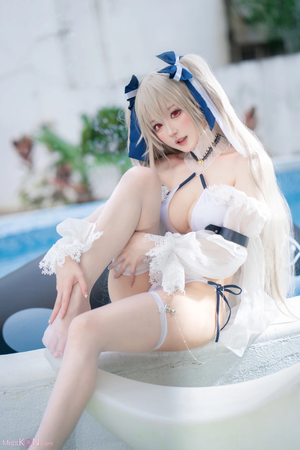 Coser@阿包也是兔娘: 安克雷奇泳装 (36 ảnh)