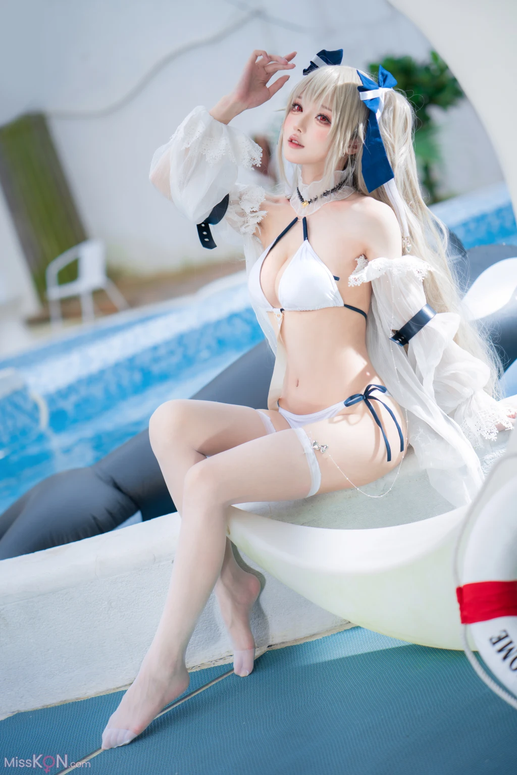 Coser@阿包也是兔娘: 安克雷奇泳装 (36 ảnh)