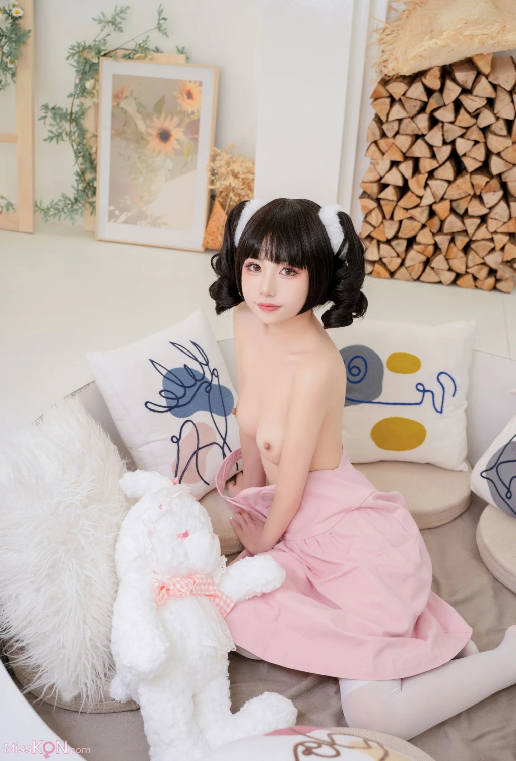 Coser@爆机少女喵小吉 (Nekokoyoshi): 蜜桃乌龙 (89 ảnh )