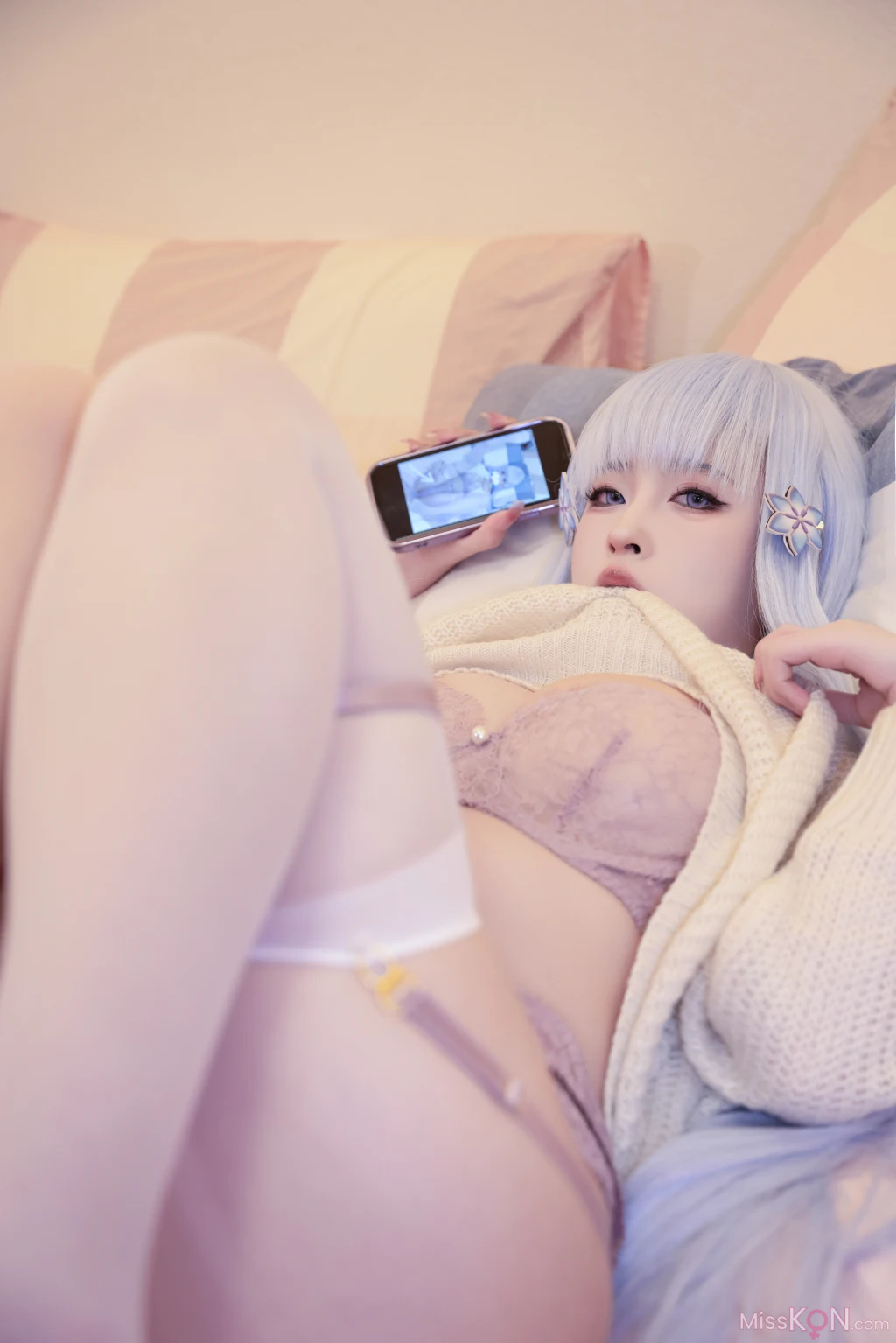 Coser@清水由乃: 美少女万华镜 雪女暖冬 (43 photos )