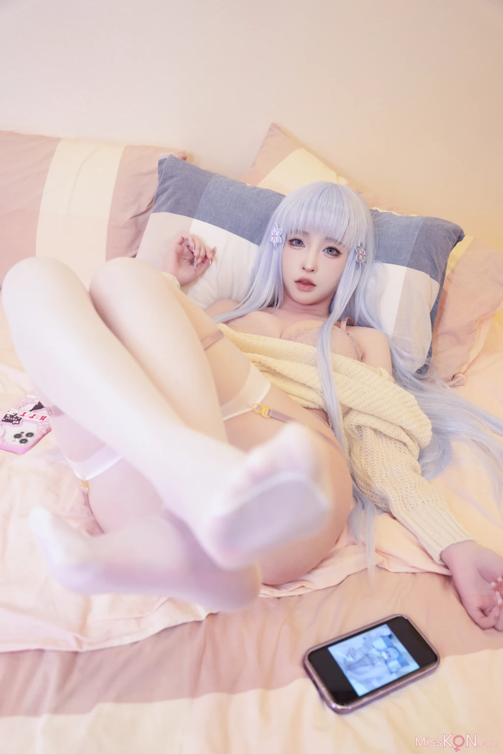 Coser@清水由乃: 美少女万华镜 雪女暖冬 (43 photos )