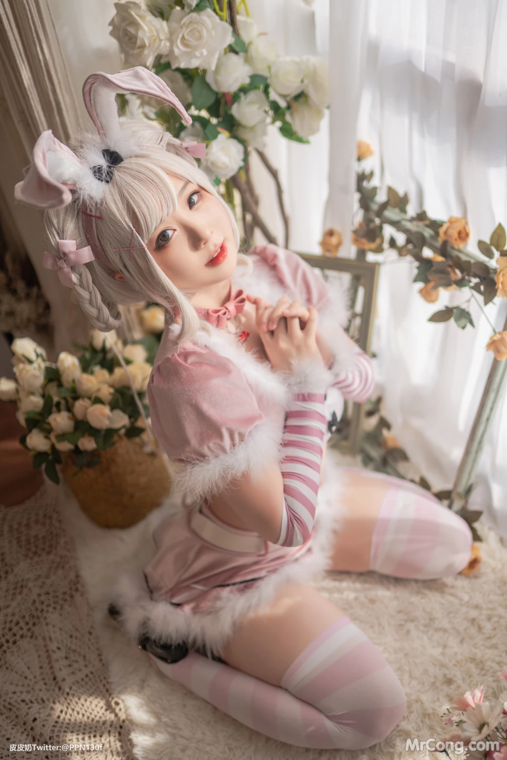 Coser@皮皮奶可可爱了啦: 粉色兔兔 (70 photos) photo 1-7