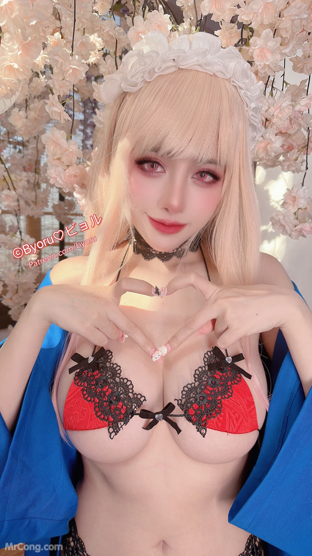 Coser@Byoru: Marin Red Lingerie (43 photos) photo 1-18