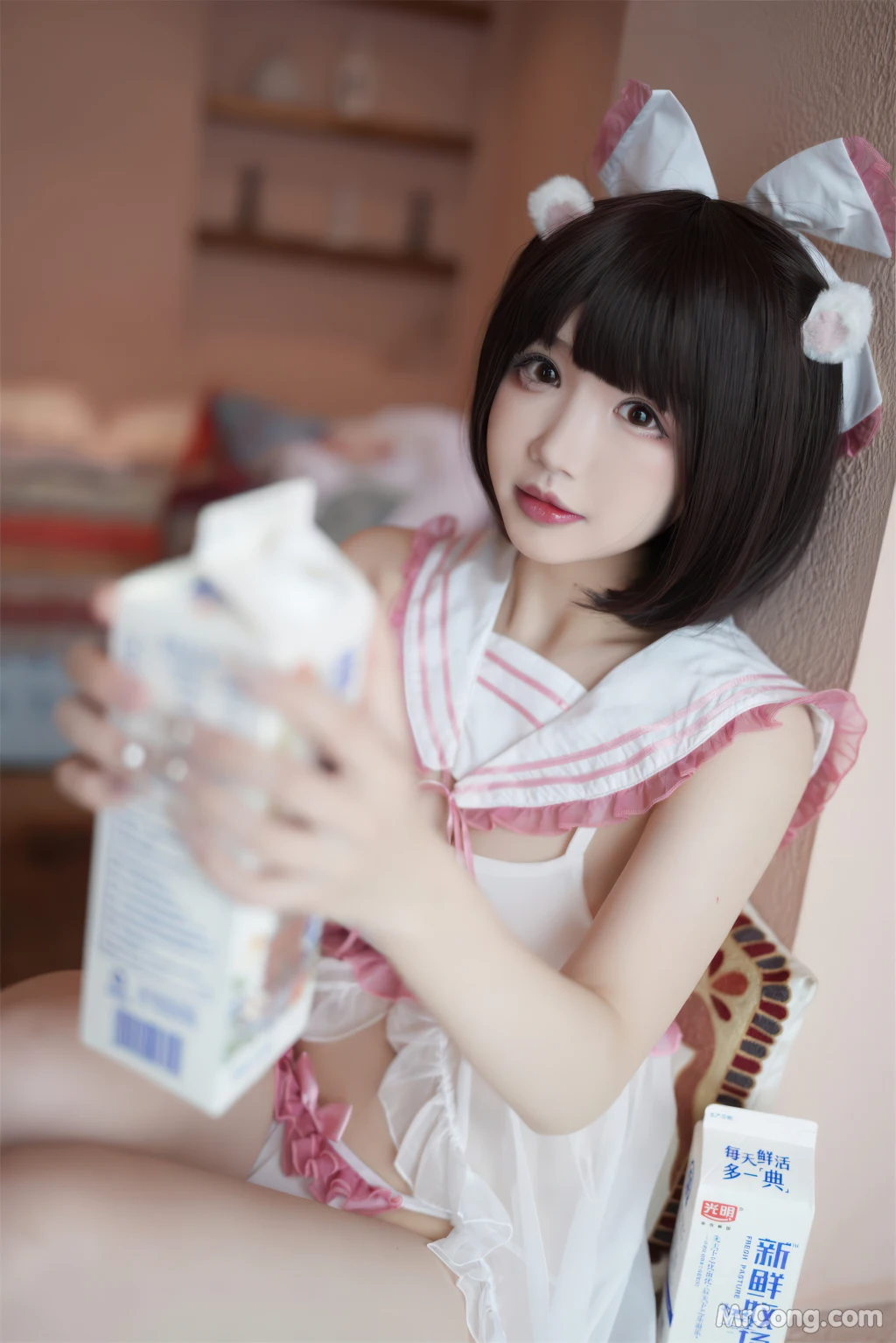 Coser@雪晴Astra (雪晴嘟嘟) Vol.046: 浴缸牛奶 (62 photos) photo 1-1