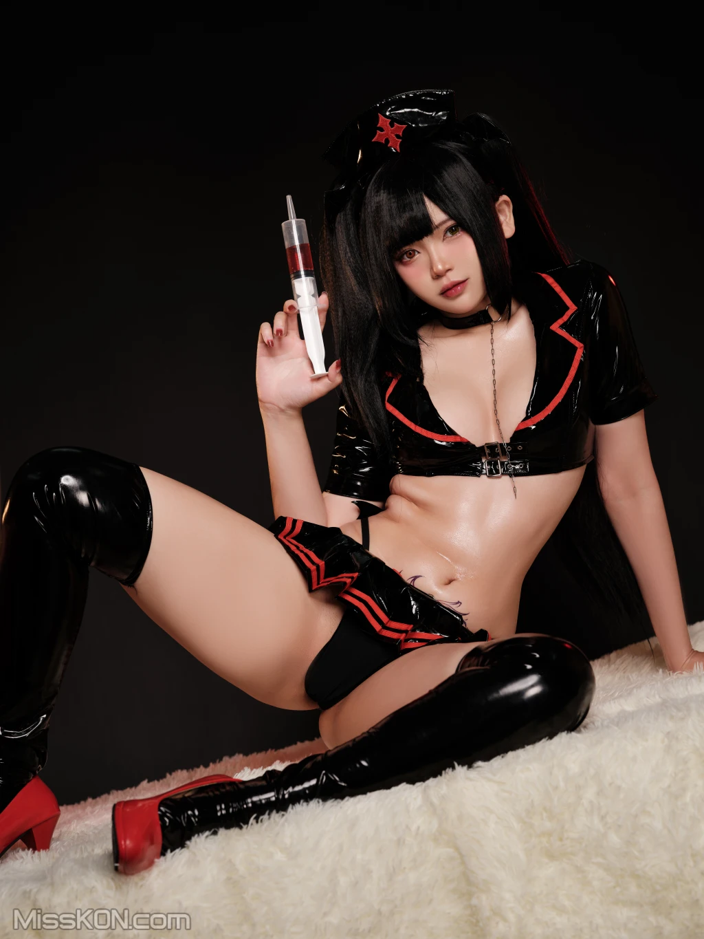Coser@ZinieQ: Kurumi Dark Nurse Cosplay (40 photos )  photo 2-1