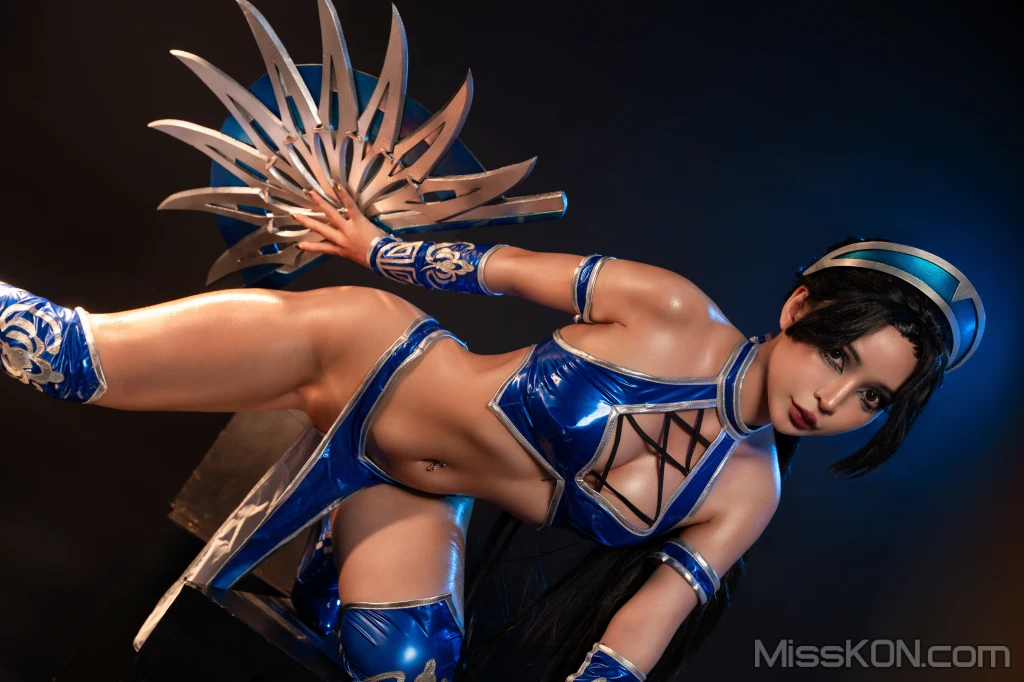 Coser@UmekoJ: Cosplay Kitana Mortal Kombat (118 ảnh )