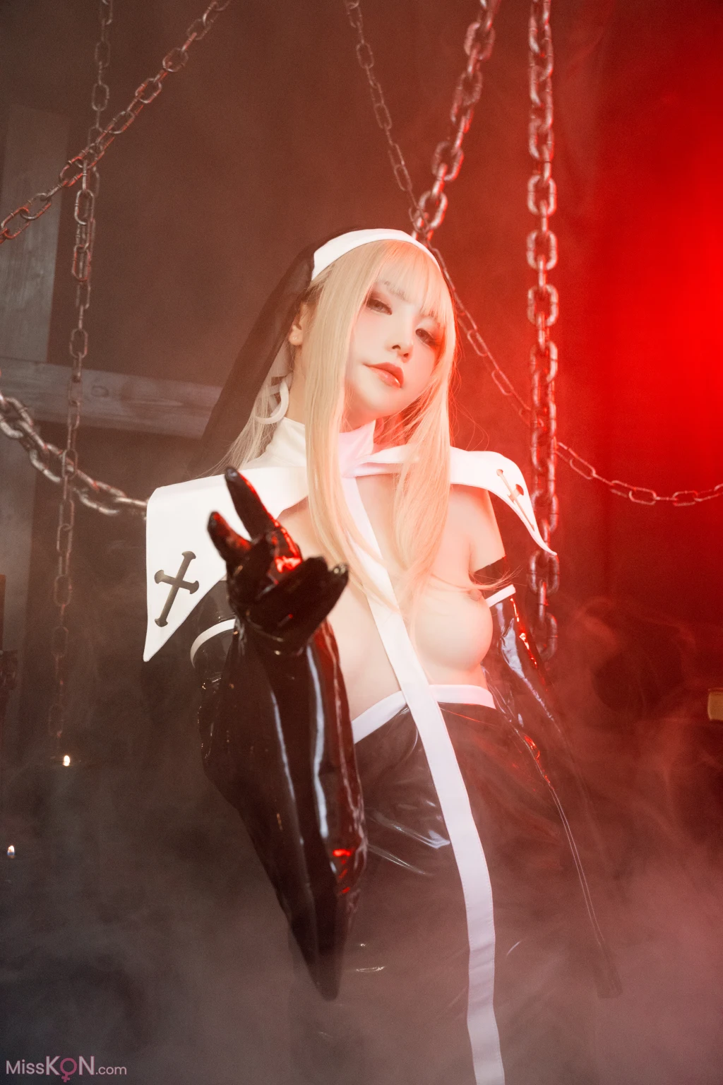 Coser@爆机少女喵小吉 (Nekokoyoshi): 恶堕修女 (87 ảnh )