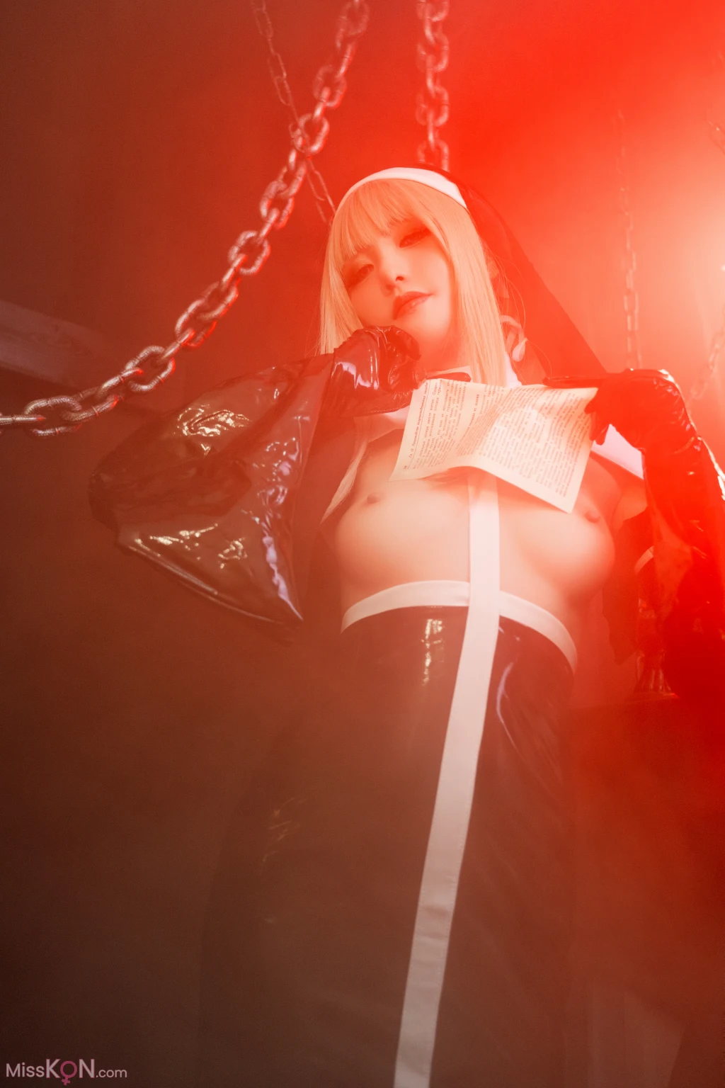 Coser@爆机少女喵小吉 (Nekokoyoshi): 恶堕修女 (87 ảnh )