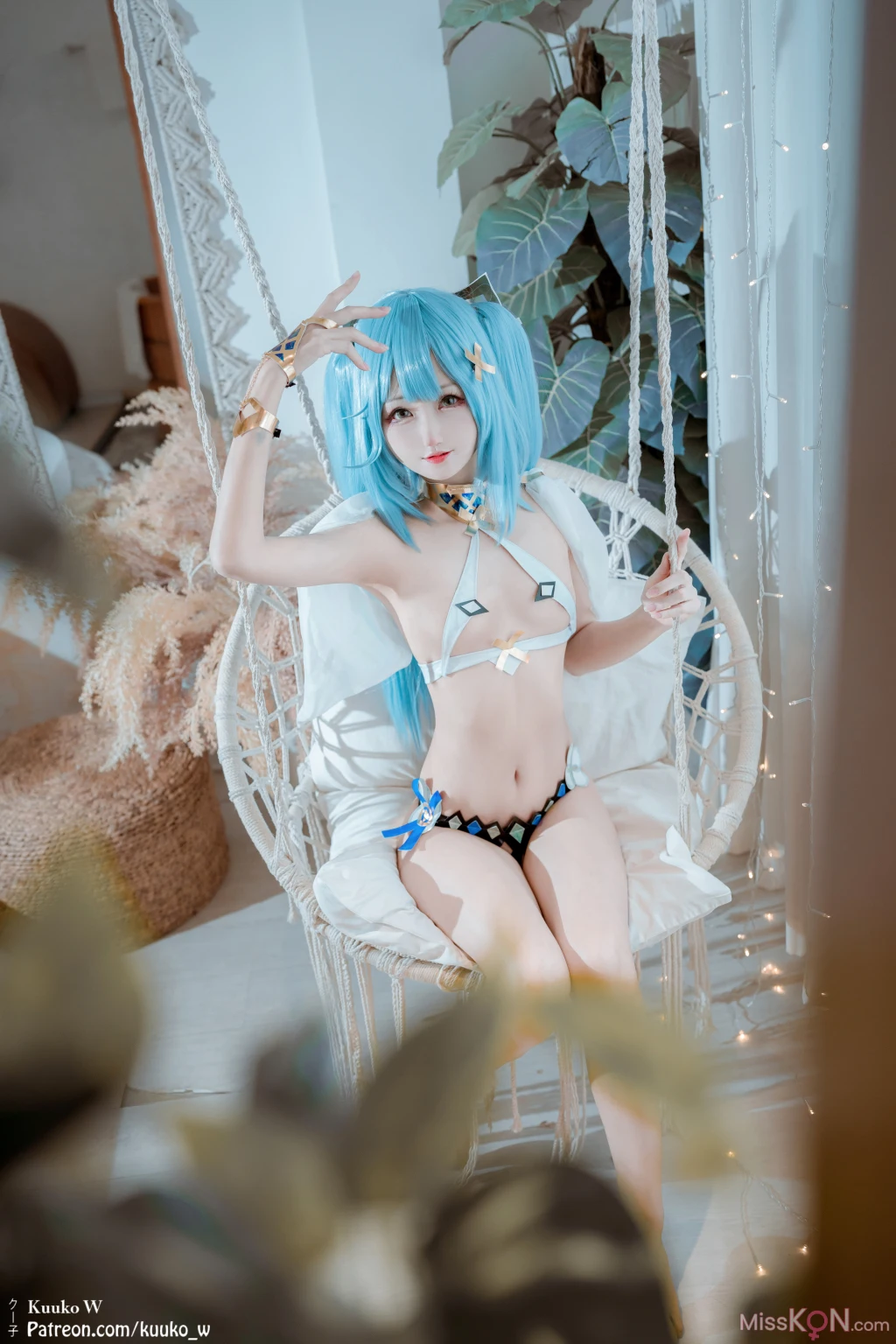 Coser@KuukoW No.193: Faruzan Lingerie (34 ảnh)