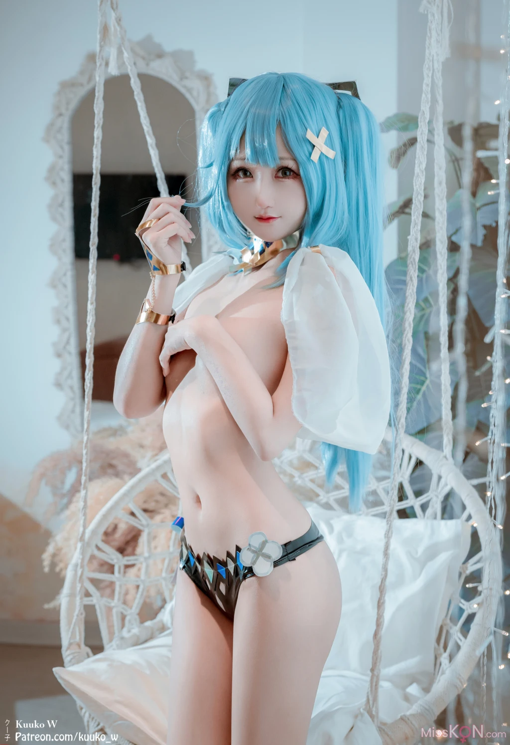 Coser@KuukoW No.193: Faruzan Lingerie (34 ảnh)