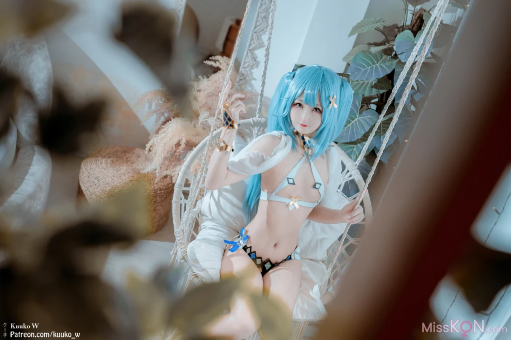 Coser@KuukoW No.193: Faruzan Lingerie (34 ảnh)