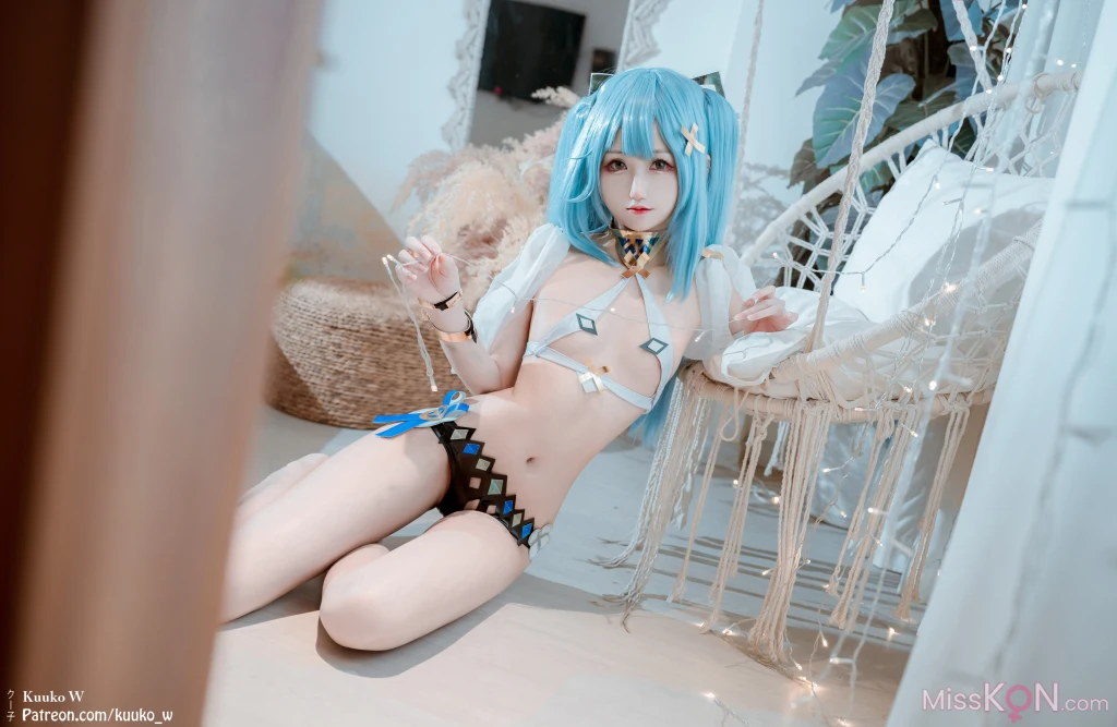 Coser@KuukoW No.193: Faruzan Lingerie (34 ảnh)