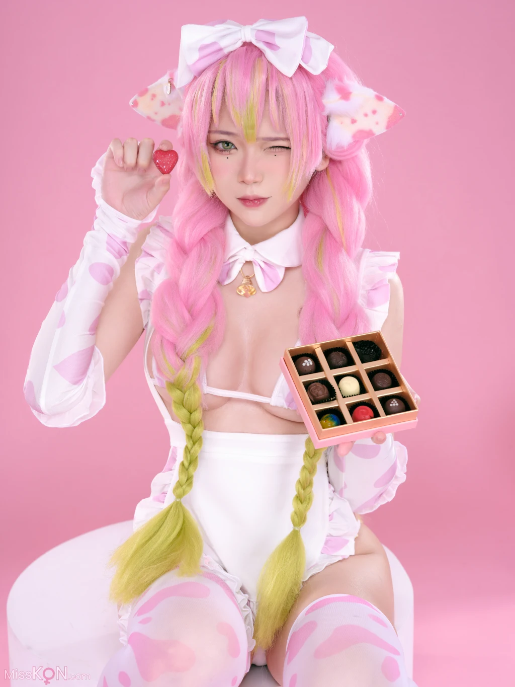 Coser@ZinieQ: Demon Slayer Mitsuri Kanroji Valentine (21 ảnh )