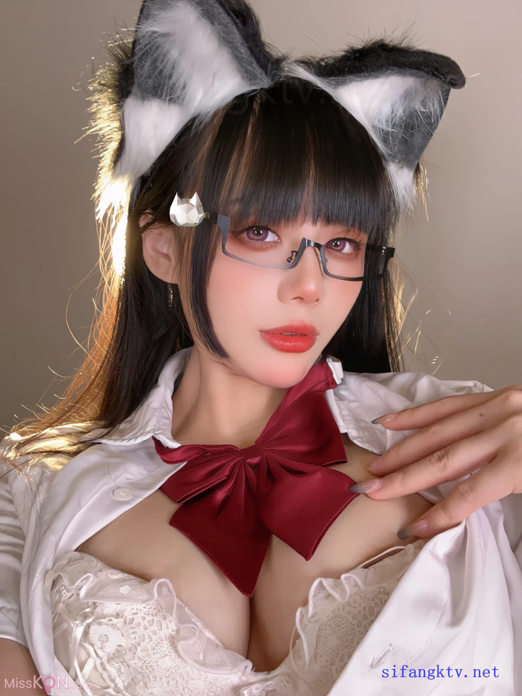 Coser@九言: 猫耳娘的裙底 (36 ảnh)