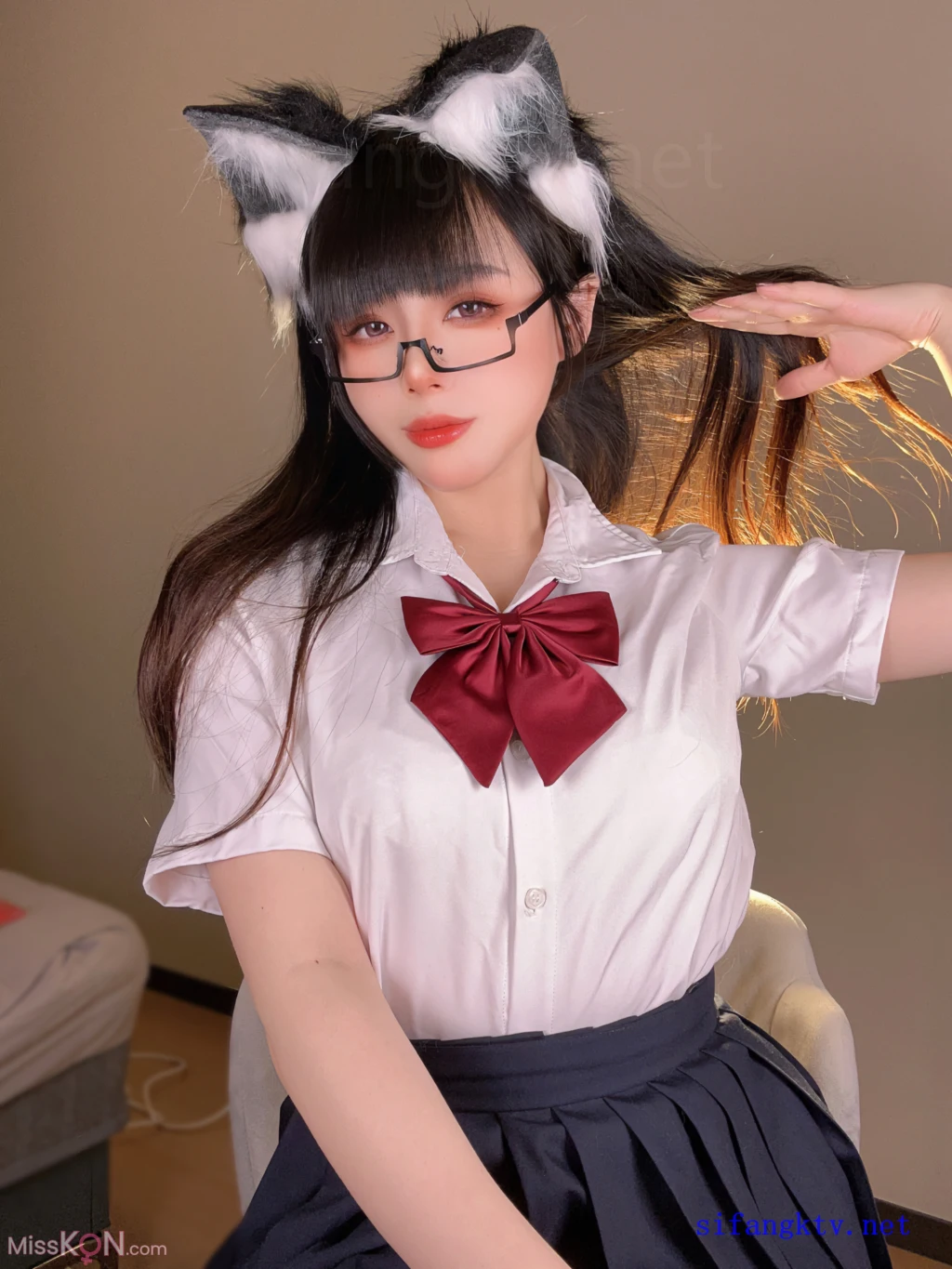 Coser@九言: 猫耳娘的裙底 (36 ảnh)