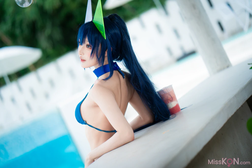 Coser@阿包也是兔娘: 花园泳装 (35 photos)