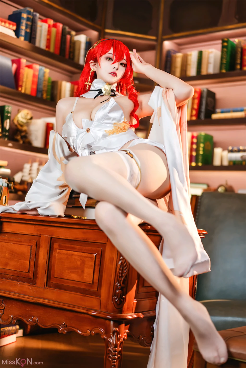 Coser@Natsuko夏夏子: 崩坏：星穹铁道 姬子礼服 (77 photos)