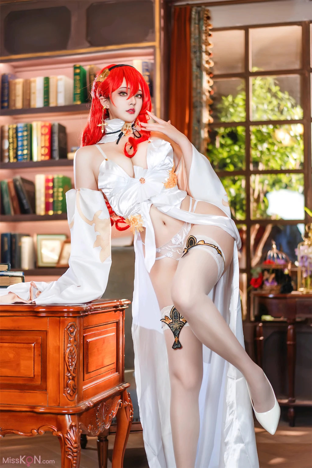 Coser@Natsuko夏夏子: 崩坏：星穹铁道 姬子礼服 (77 photos)