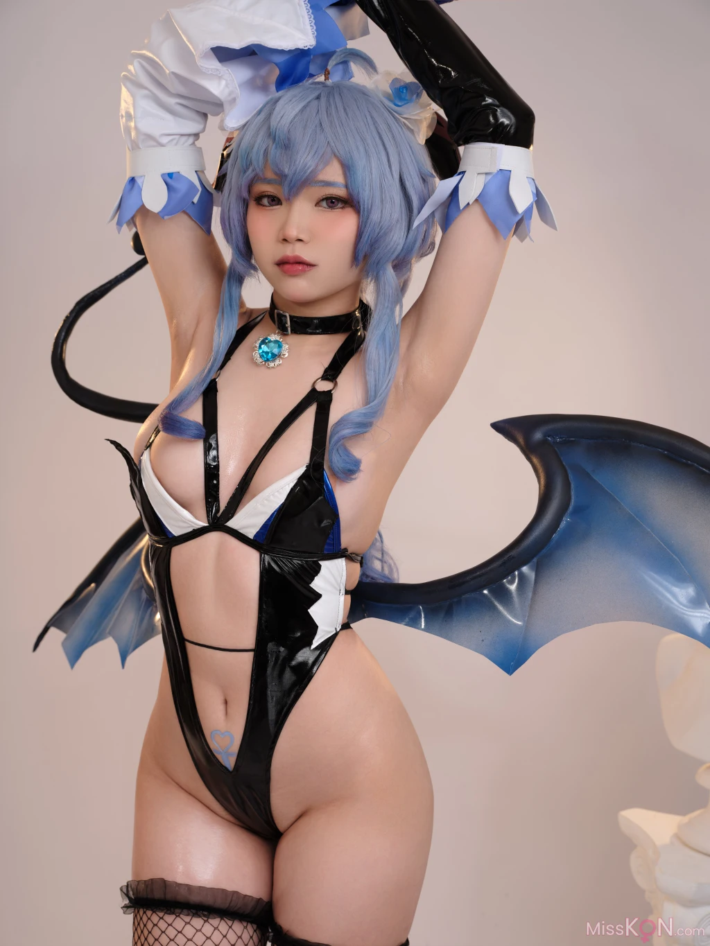 Coser@ZinieQ: Genshin Impact Ganyu Succubus (37 photos )