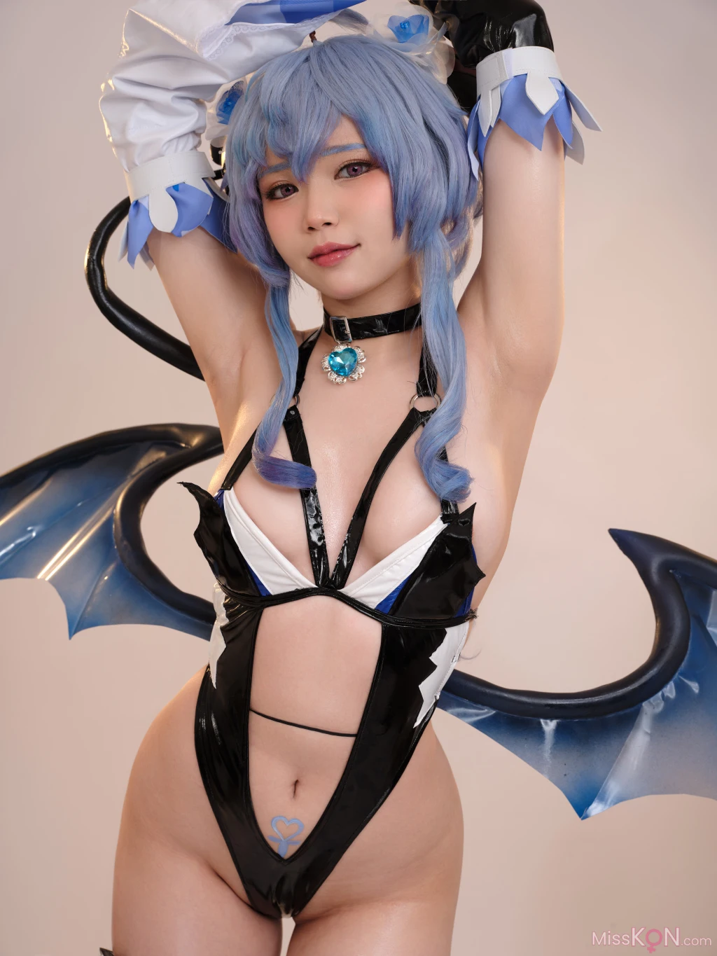 Coser@ZinieQ: Genshin Impact Ganyu Succubus (37 photos )