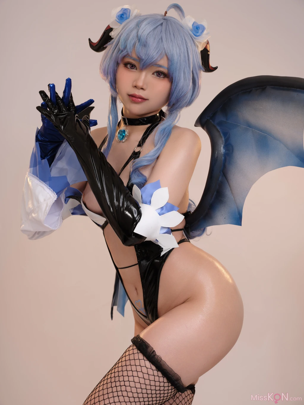 Coser@ZinieQ: Genshin Impact Ganyu Succubus (37 photos )