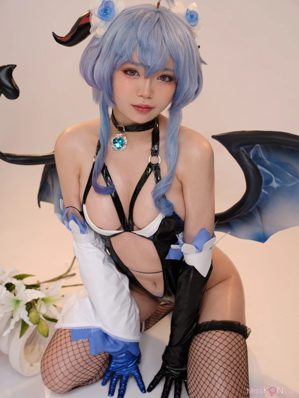 Coser@ZinieQ: Genshin Impact Ganyu Succubus (37 photos )