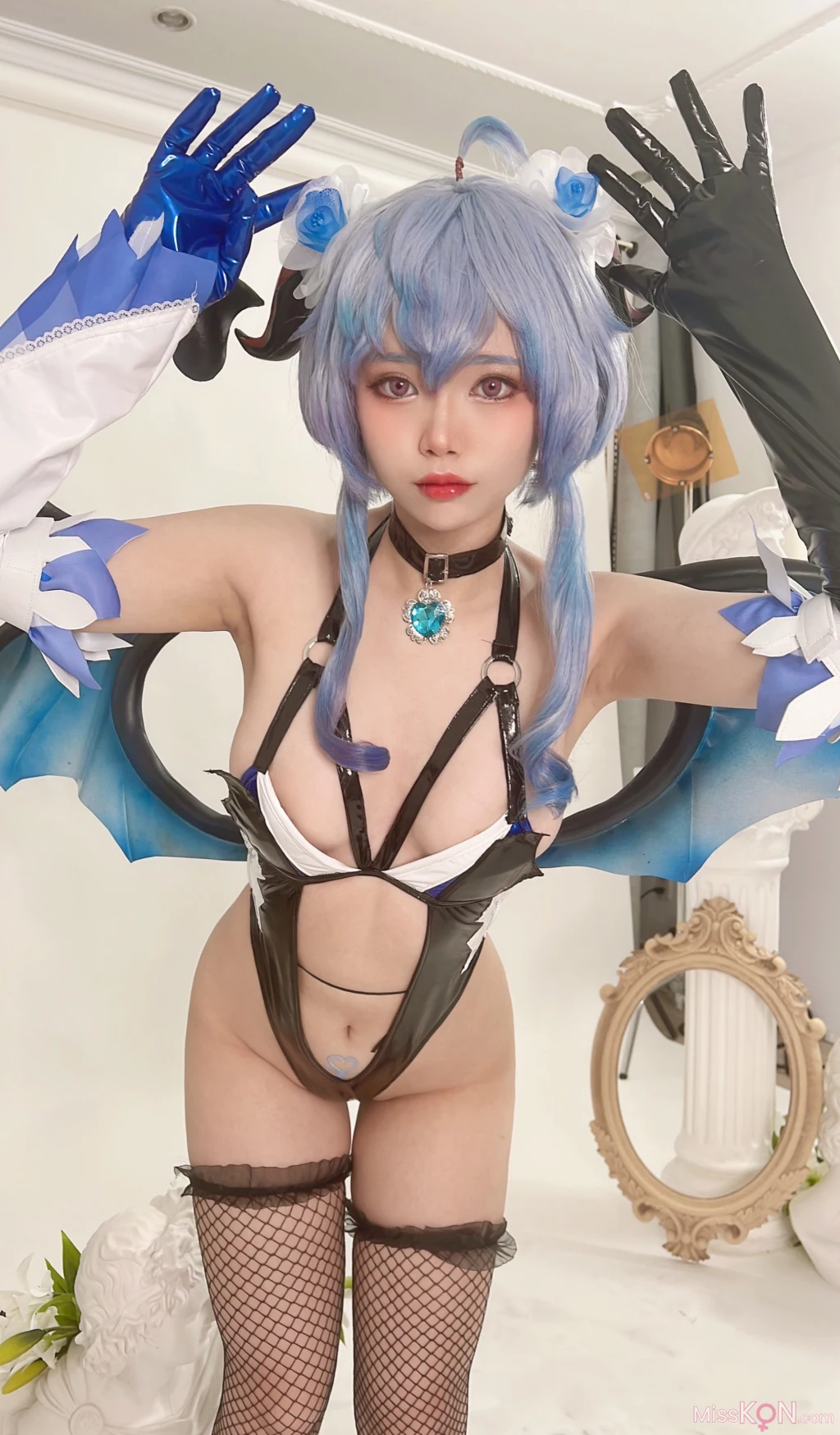 Coser@ZinieQ: Genshin Impact Ganyu Succubus (37 photos )